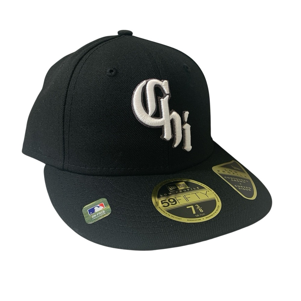 Chicago White Sox New Era 59FIFTY City Connect Black Fitted Hat Cap Size 7 3/8